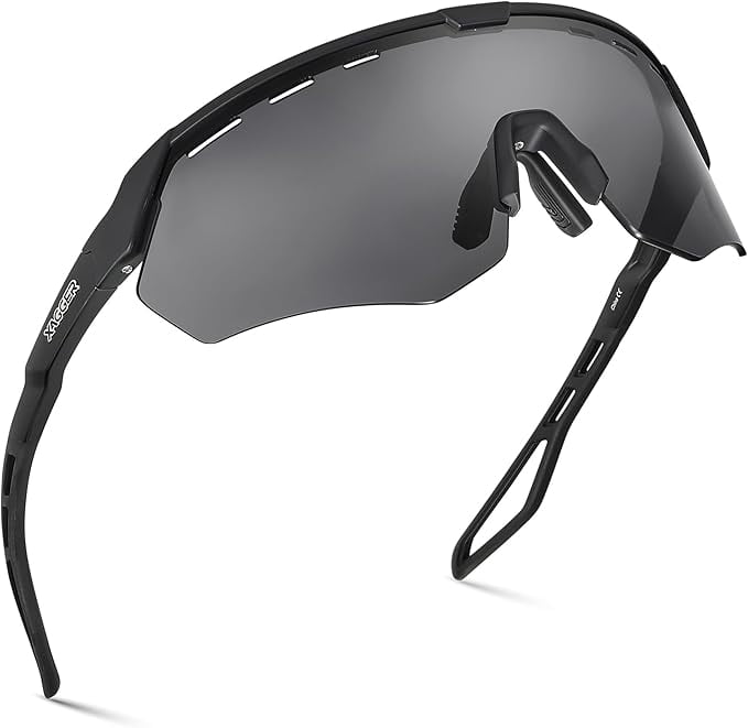 Xagger Sport Shield Sunglasses for Men Women Cycling Running Baseball UV400 Sun Glasses Wrap Around TR90 Frame - UV Protection Sunglasses