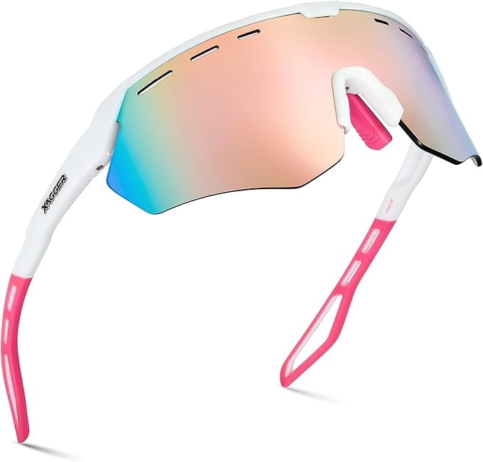 Xagger Sport Shield Sunglasses for Men Women Cycling Running Baseball UV400 Sun Glasses Wrap Around TR90 Frame - UV Protection Sunglasses