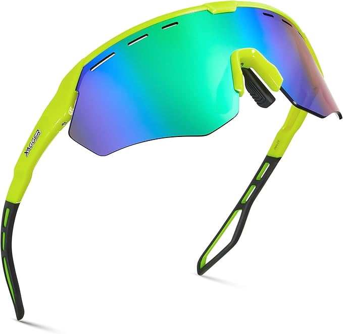 Xagger Sport Shield Sunglasses for Men Women Cycling Running Baseball UV400 Sun Glasses Wrap Around TR90 Frame - UV Protection Sunglasses