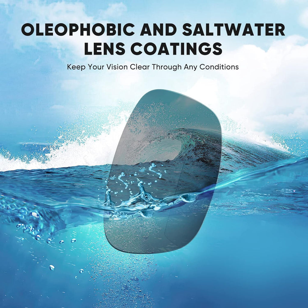 KastKing Ellijay Bifocal Polarized Sunglasses, Bi-Focal x1.5 x2.0 x2.5 Magnifications, Wrap Sport Reader Sunglasses
