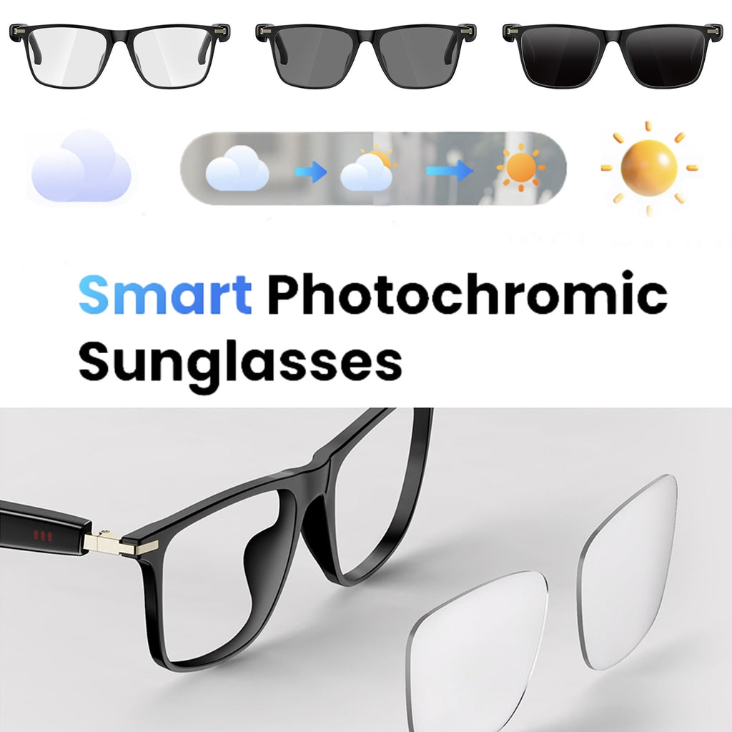 Hivisuals AI Smart Glasses with Open-Ear Audio, Bluetooth 5.4, 6H Playback, Hands-Free Calls, Translation Assistant – UV400 Sunglasses for Travel & Daily Wear