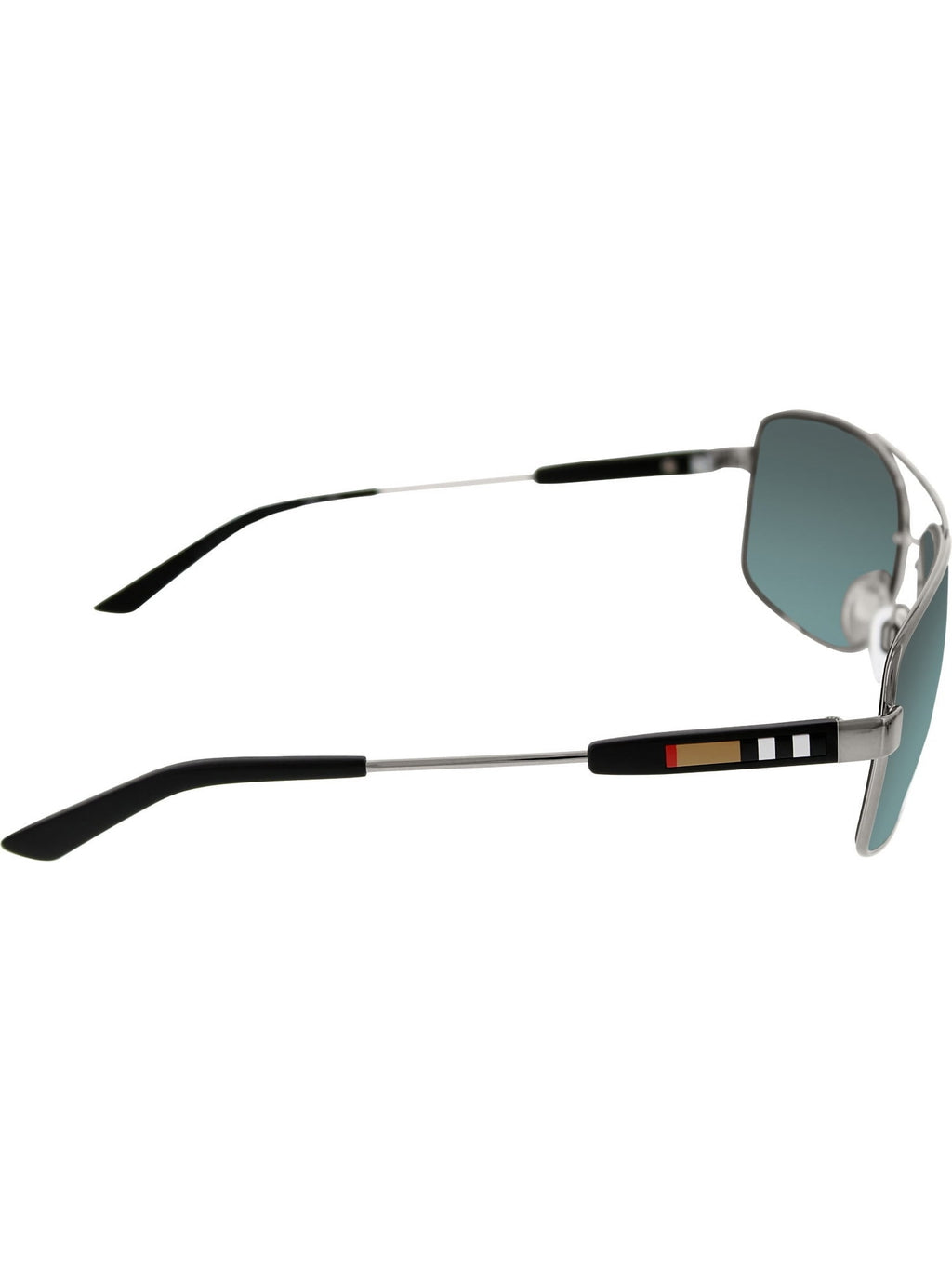 Burberry Men's BE3074-100387-63 Silver Rectangle Sunglasses