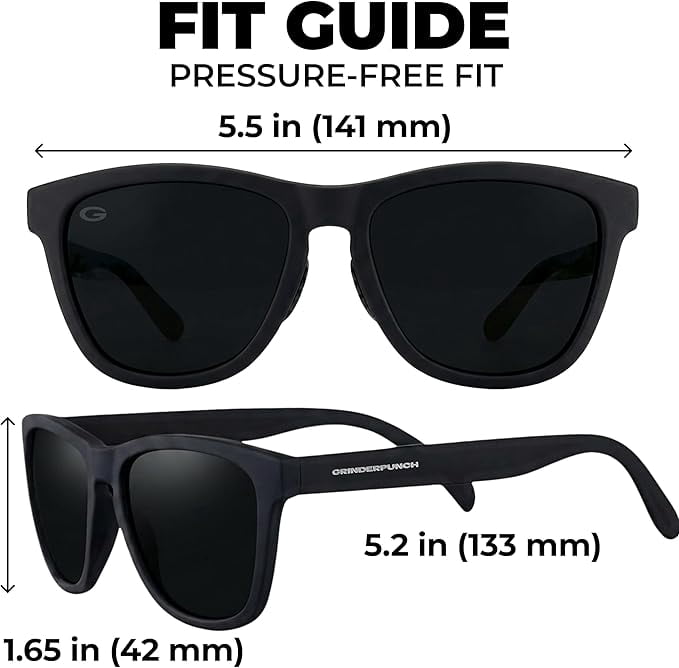 Grinderpunch Womens Polarized Sunglasses UV400 Protection Classic Retro Driving Sun Glasses Trendy Fashion Shades (Black and Red)