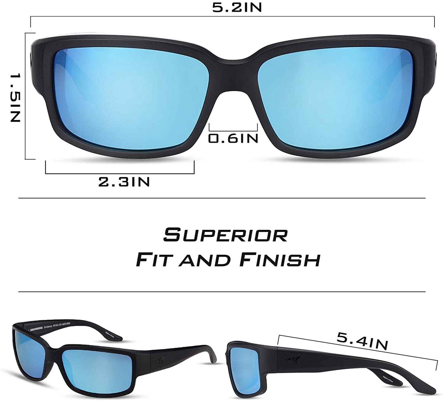 KastKing Skidaway Polarized Sport Sunglasses, UV Protection for Fishing & Driving