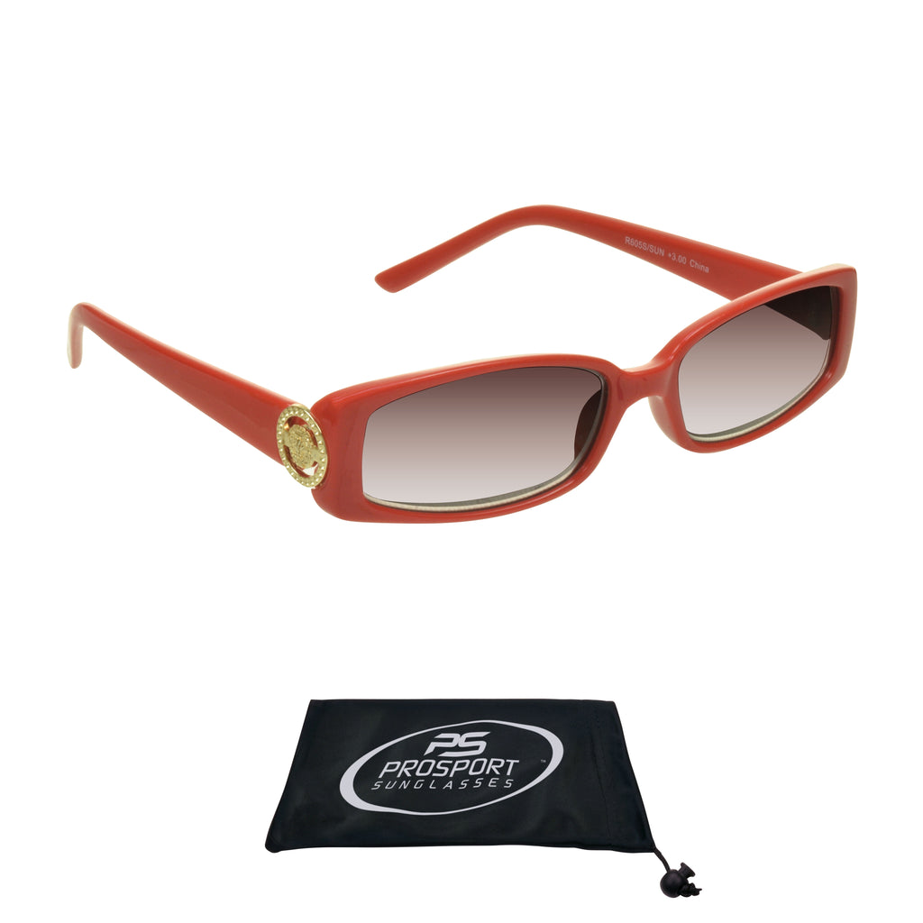 proSPORT Reading Sunglass Reader Rectangle Black & Tortoise Frame Women NOT BIFOCAL - Reading Sunglasses