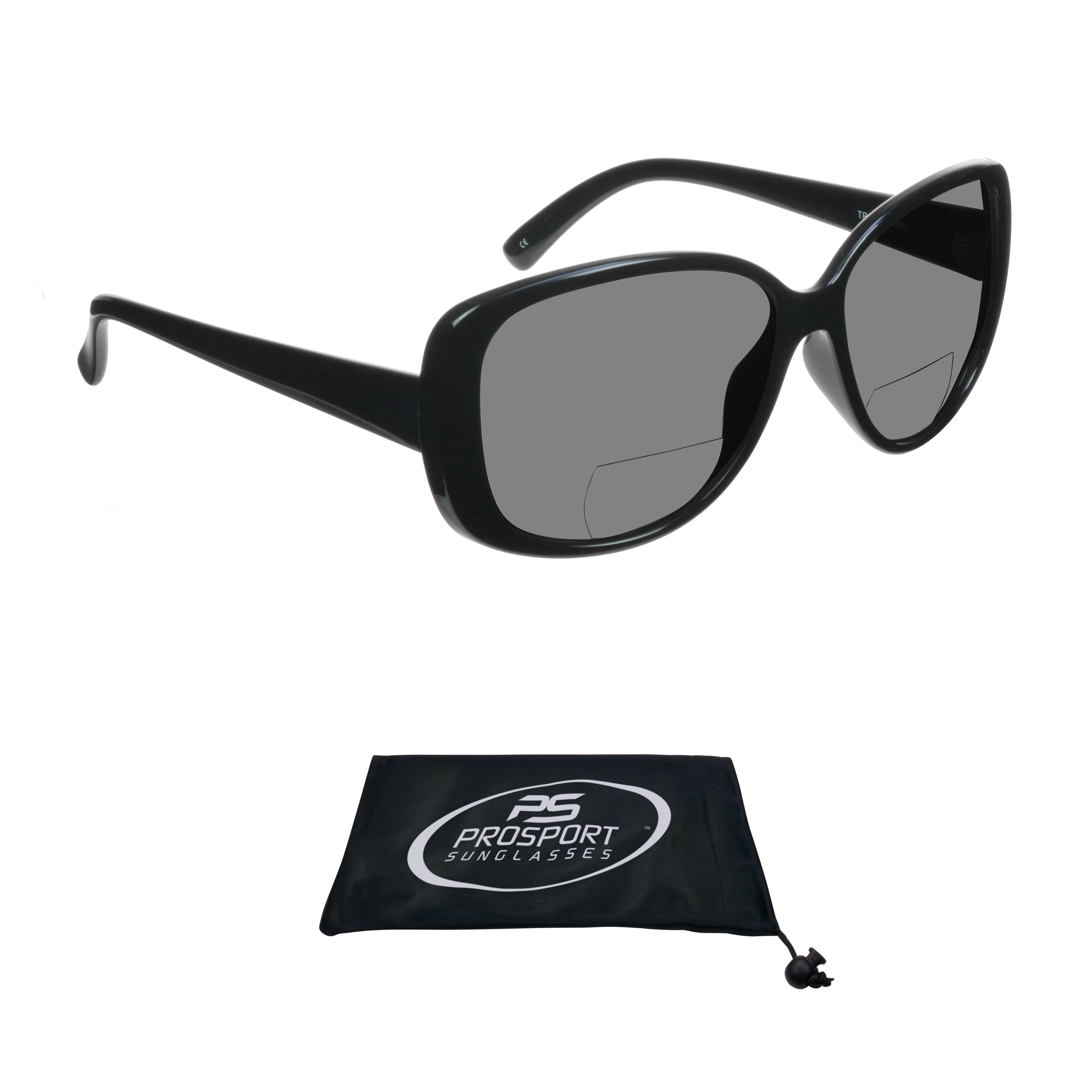 proSPORT Women Polarized Bifocal Reading Fashion Oversized Sunglasses